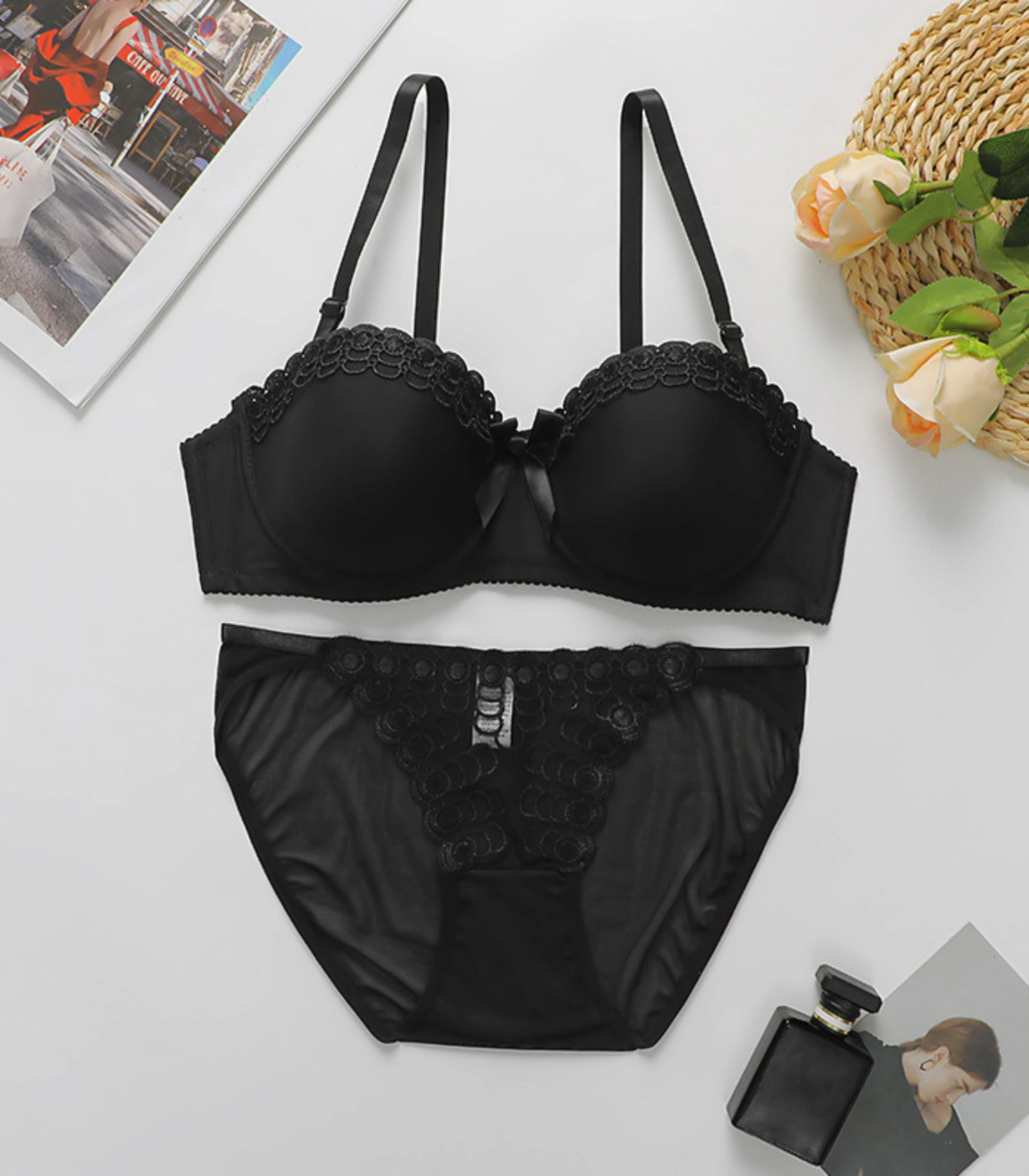 2 (2) Lace Bra & Panty Set - Image 4