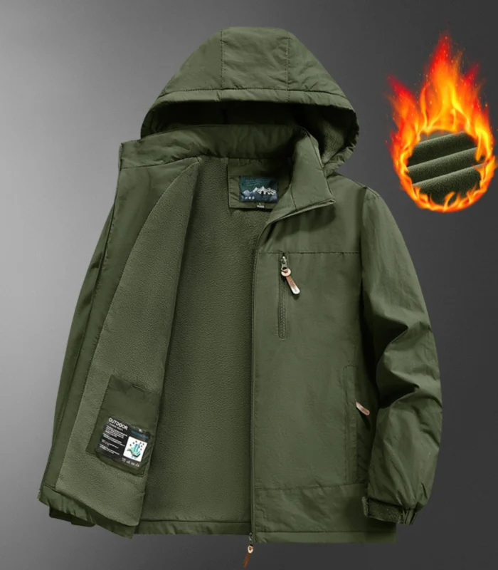 Men's Fleece-Lined Winter Jacket - Image 3