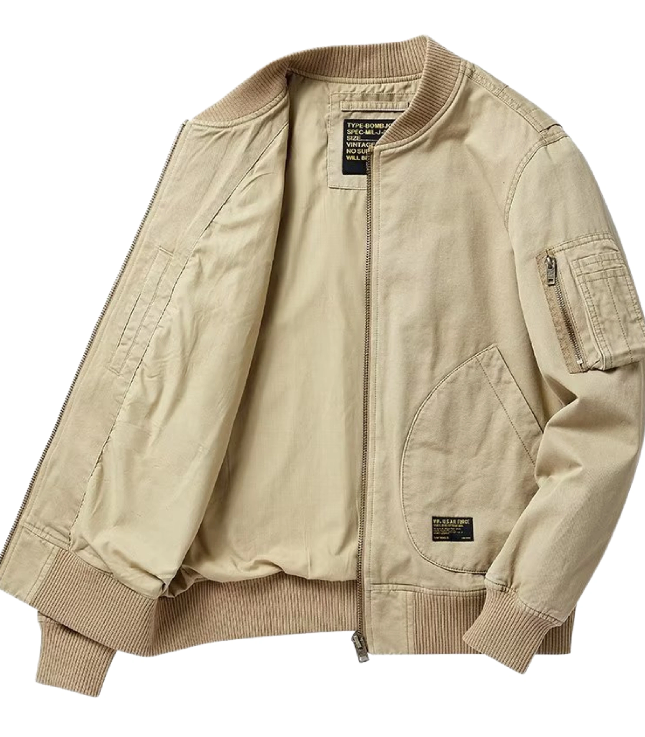 3 (7) Men's Classic Bomber Jacket - Image 2