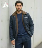 Men's Winter Sherpa Bomber Jacket