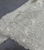 High-End Heavy-Duty Stereo Flower V Neck Long-Sleeved Autum 2025 Loose Single-Breasted Age-Reducing Top - Image 3