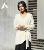 Premium V-Neck Belted Knit Tunic - Available in 4 Stunning Colors - Image 3