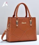 The Geometric Diamond-Stitched Satchel