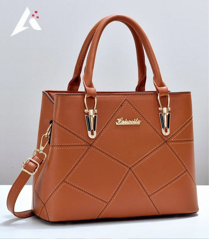 27 The Geometric Diamond-Stitched Satchel - Image 1