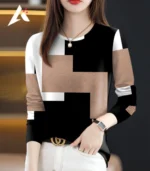 spring and autumn explosions ladies t-shirt round neck