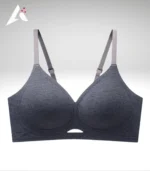 Traceless Thin Push-up Small Chest Semi-fixed Anti-sagging Paramilia Non-rims Bra - Image 2